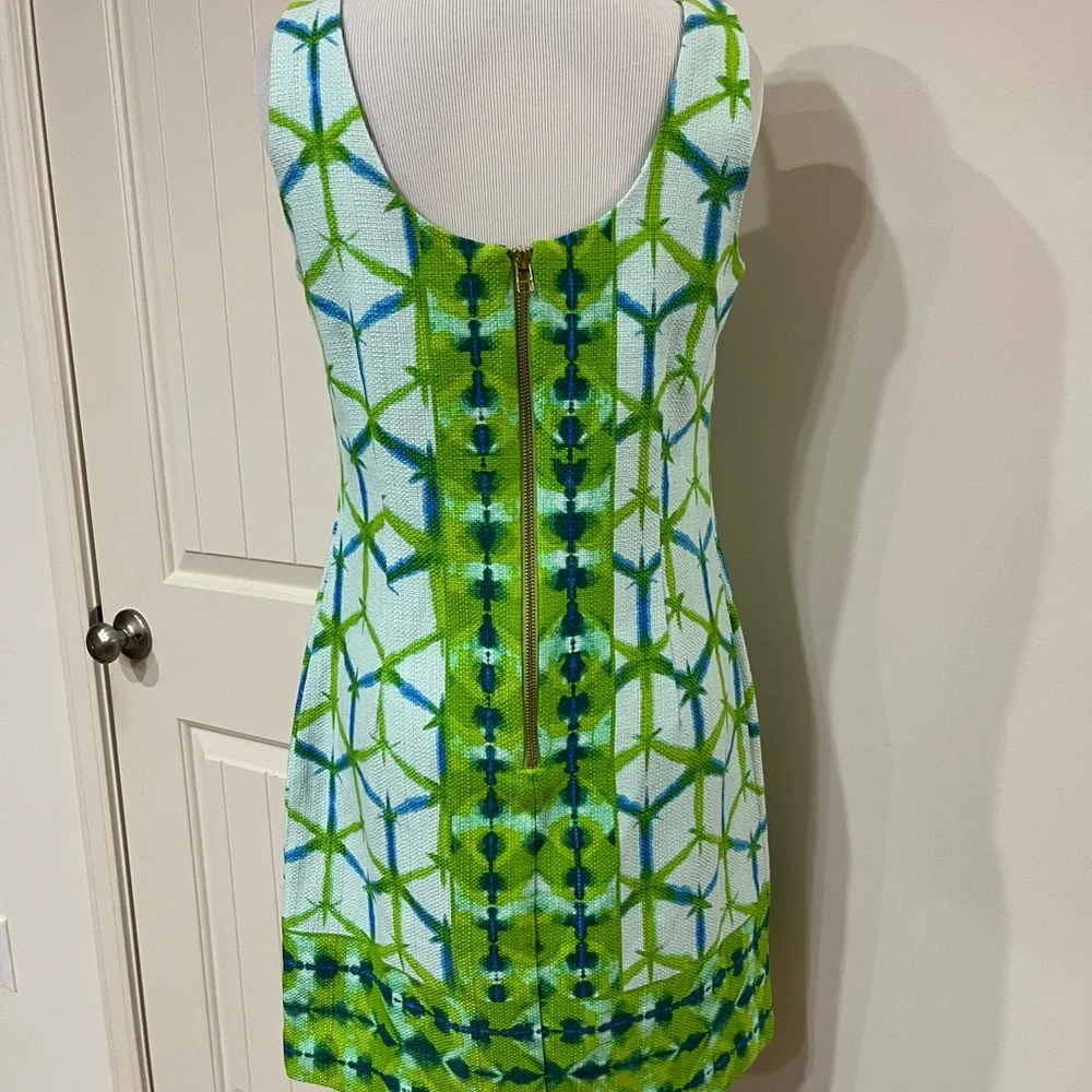 Just...Taylor Vibrant Green and Blue Mini Dress - Picture 3 of 5